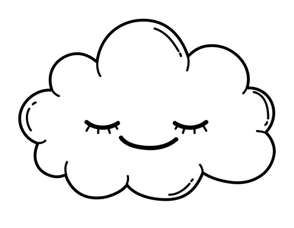 Cloud Coloring Pages Printable