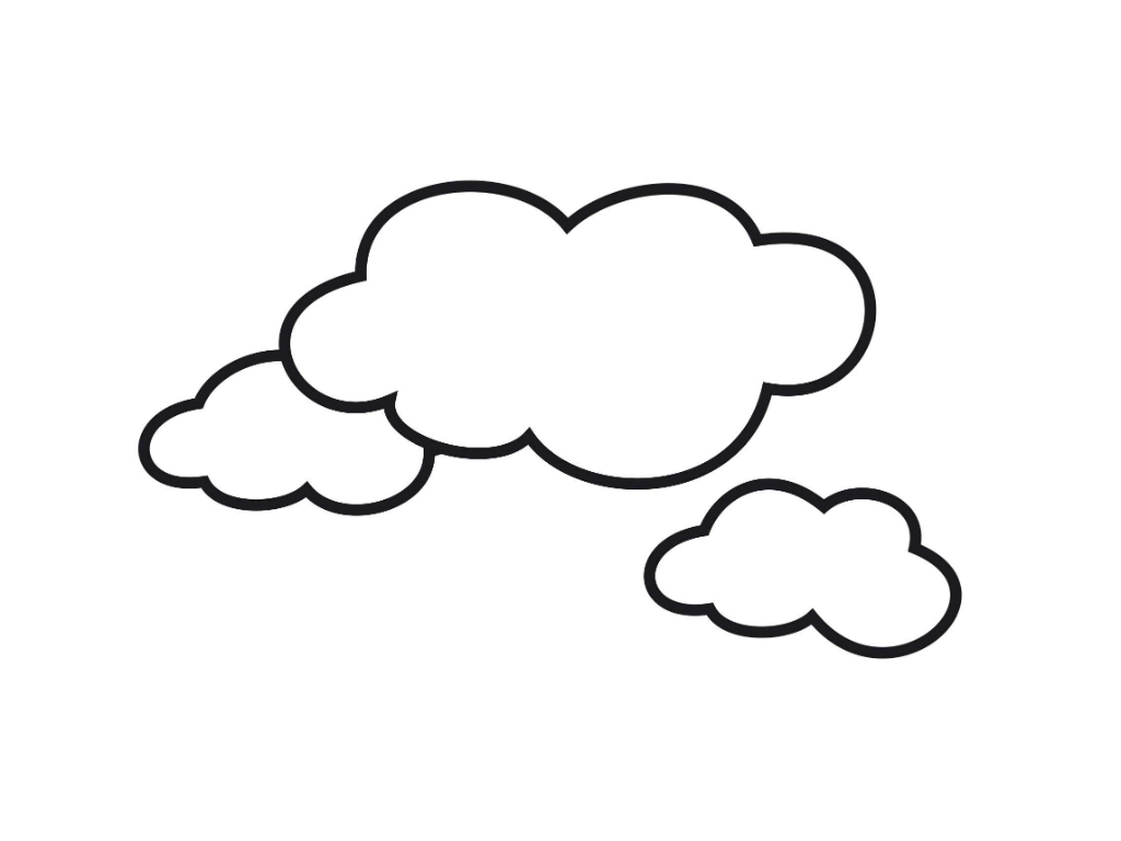 Cloud Coloring Pages Printable Printable World Holiday