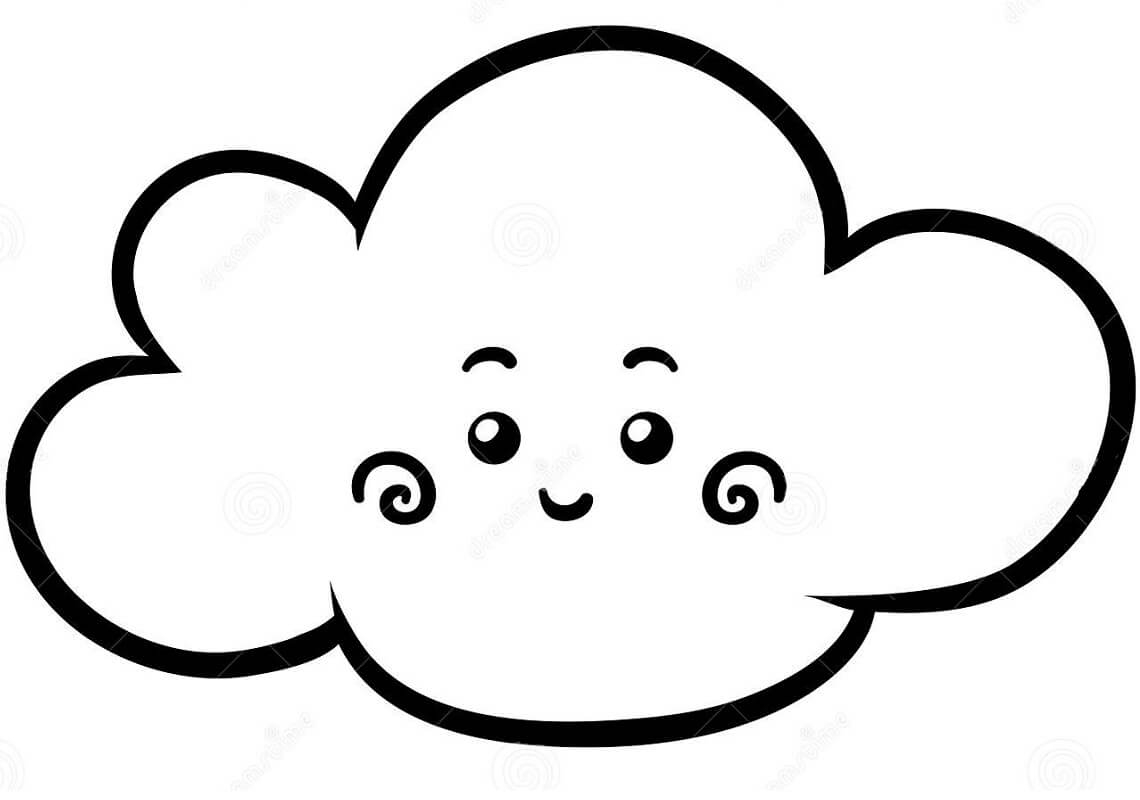 Cloud Coloring Pages Printable