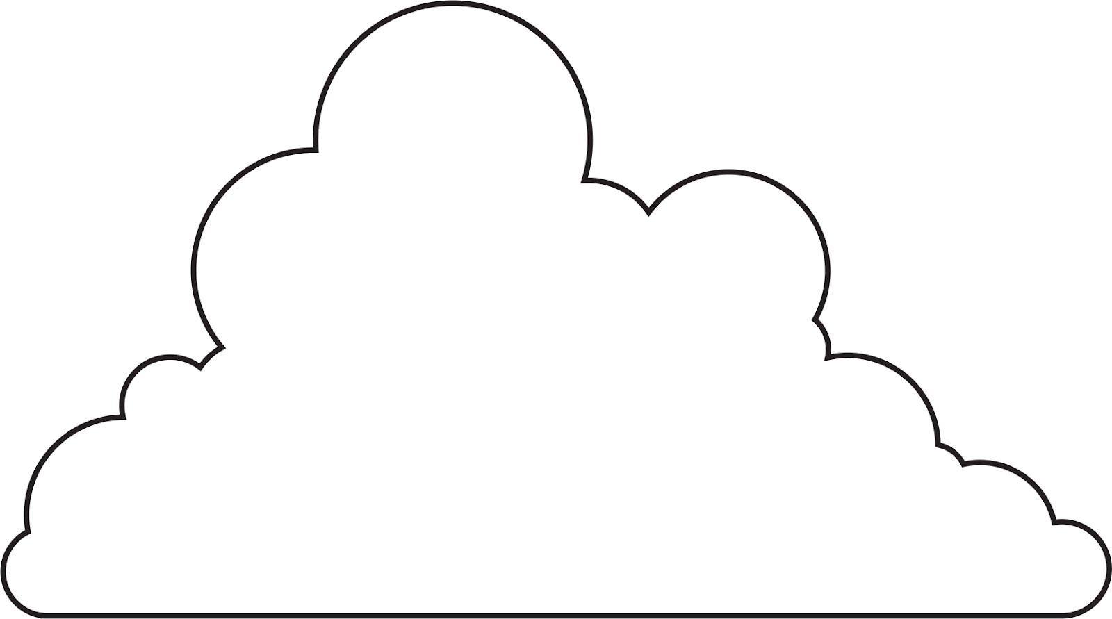 Cloud Template Printable Clip Art Library Cloud Template Printable Clip Art Library
