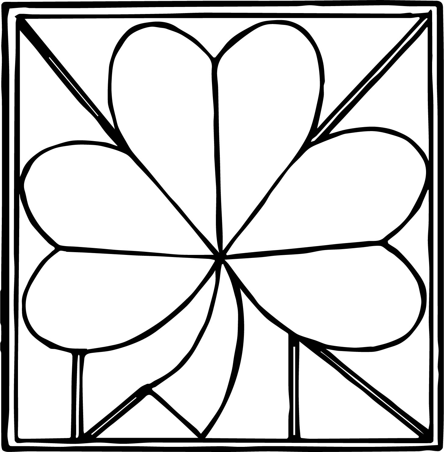 Clover Coloring Pages Printable Clover Coloring Pages Printable
