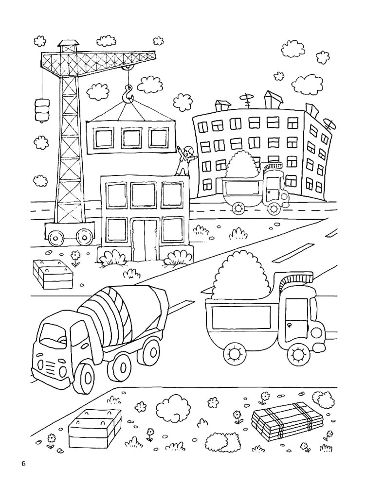 Collection Of Construction Coloring Pages Free Printable