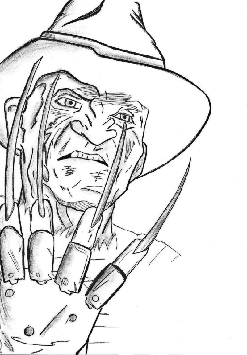 Collection Of Freddy Krueger Coloring Pages Free Printable Collection Of Freddy Krueger Coloring Pages Free Printable