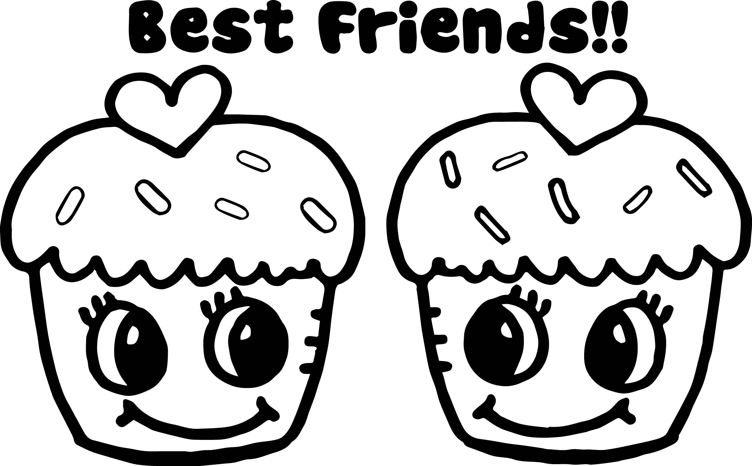 Best Friends Printable Coloring Pages