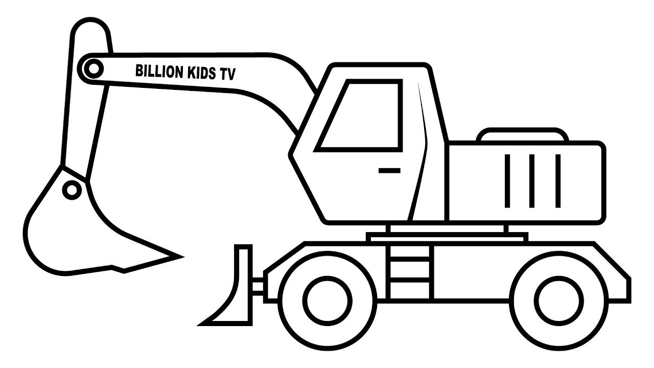 Excavator Coloring Pages Printable Excavator Coloring Pages Printable