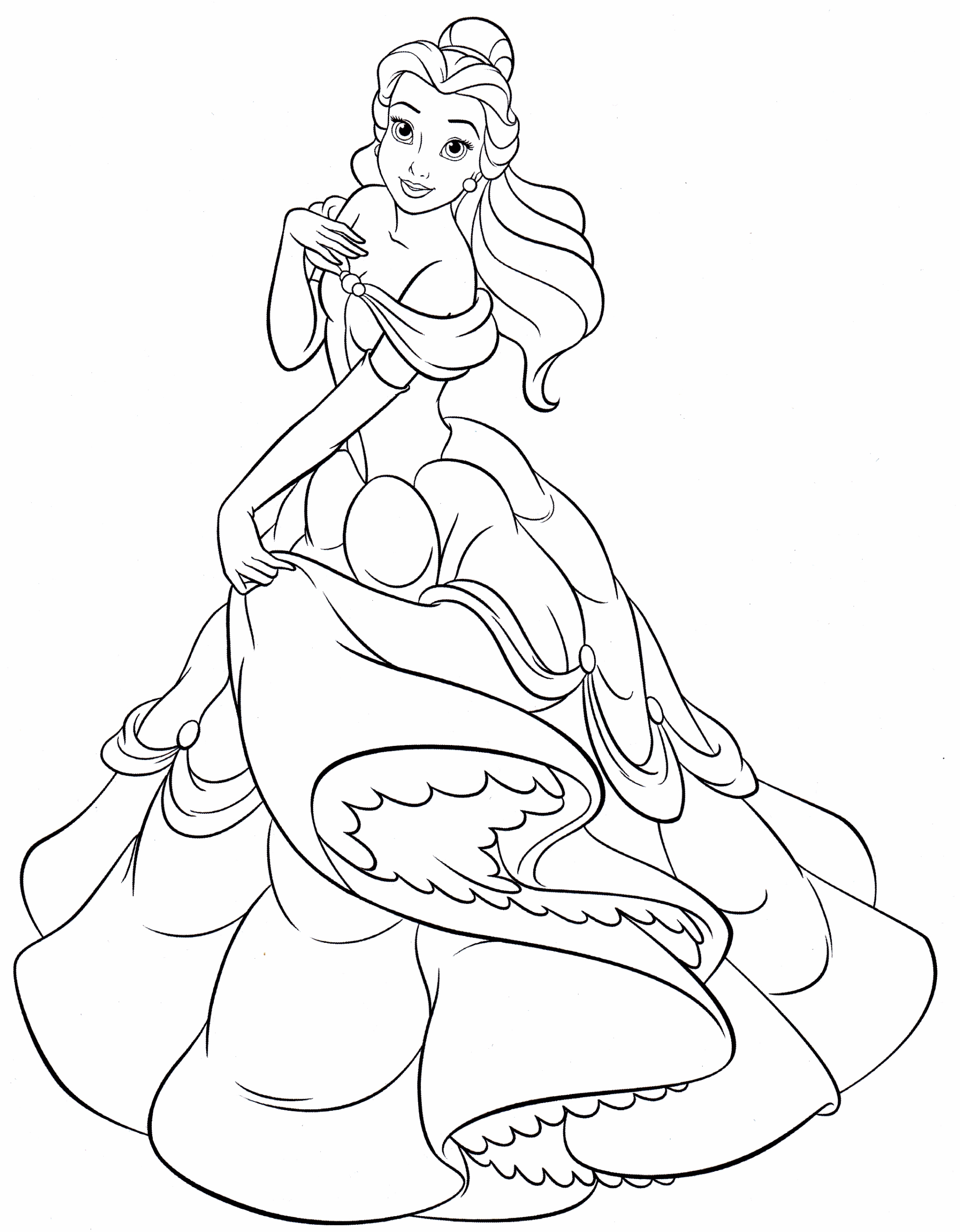 Collection Of Princess Belle Coloring Pages Free Printable Collection Of Princess Belle Coloring Pages Free Printable