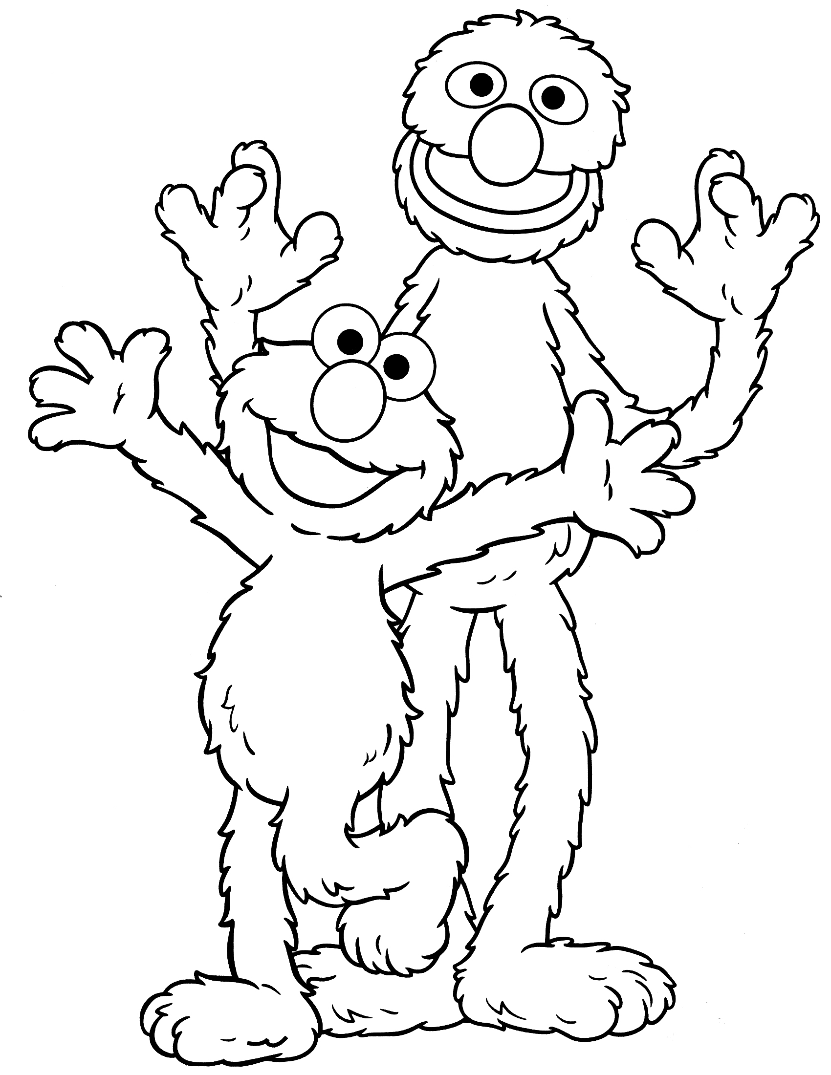 Collection Of Sesame Street Printable Coloring Pages Free Printable