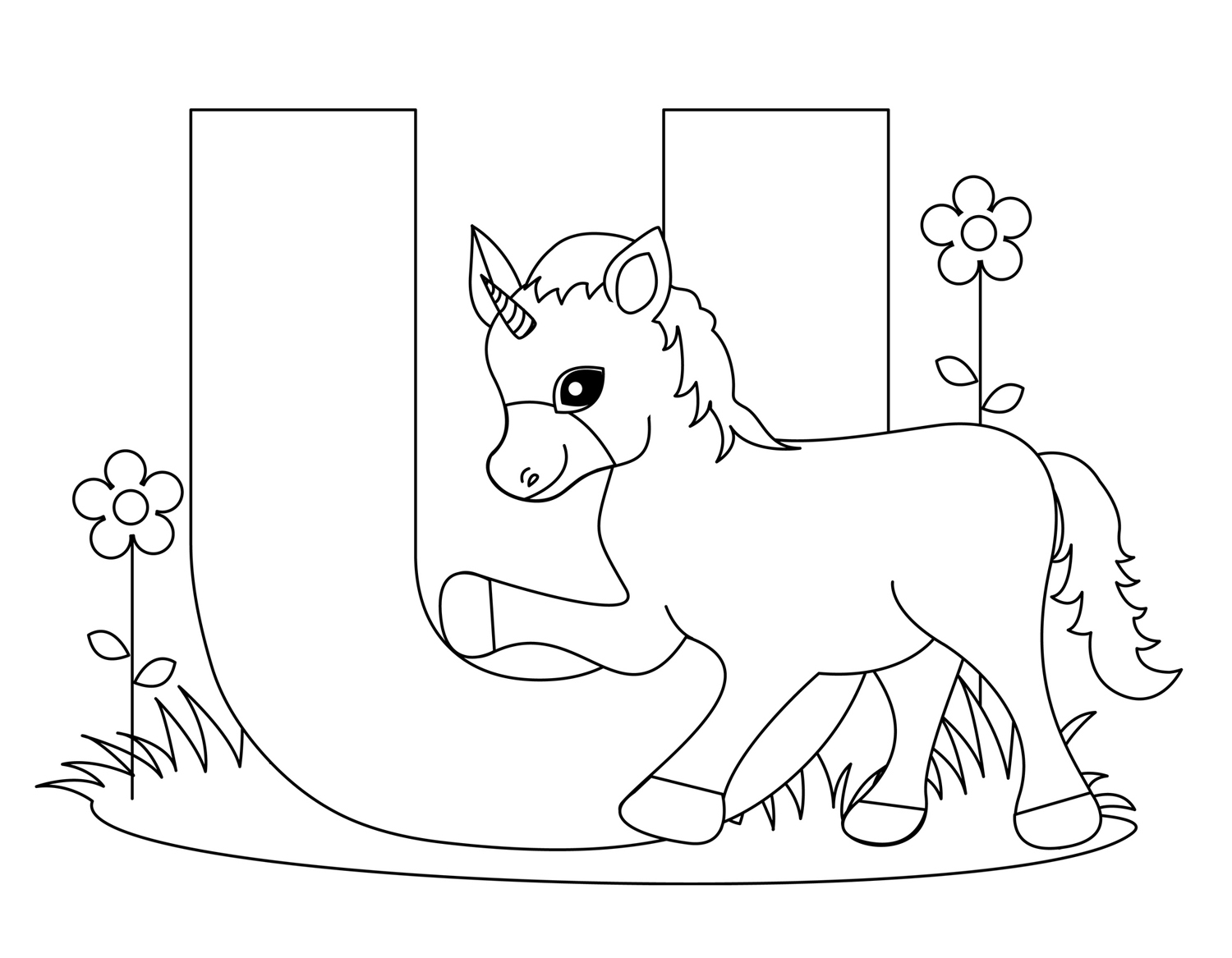 Color Animal Animal Colorings Fill Color In Alphabet U Color Animal Animal Colorings Fill Color In Alphabet U