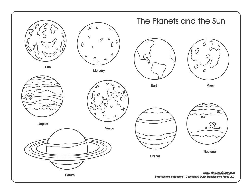 Printable Solar System Coloring Pages Printable Solar System Coloring Pages