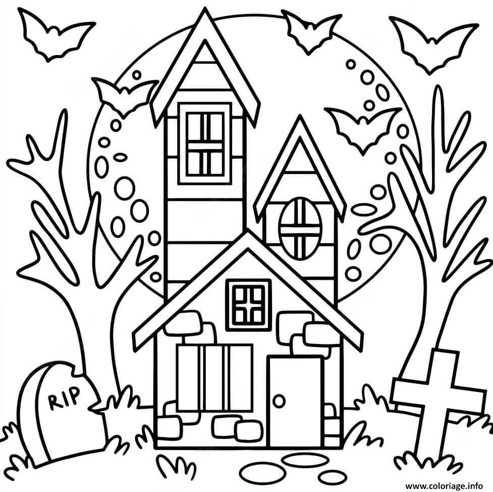 Coloriage Maison Hantee Halloween Facile Dessin Maison Hantee Imprimer Coloriage Maison Hantee Halloween Facile Dessin Maison Hantee Imprimer