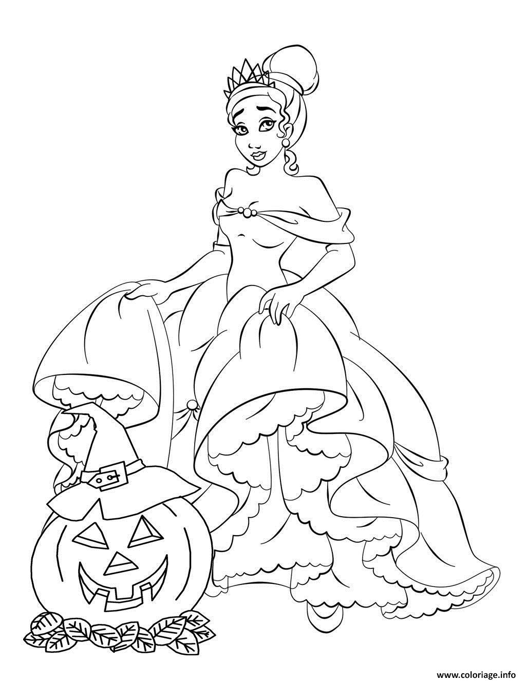 Coloriage Princesse Disney Halloween JeColorie Coloriage Princesse Disney Halloween JeColorie