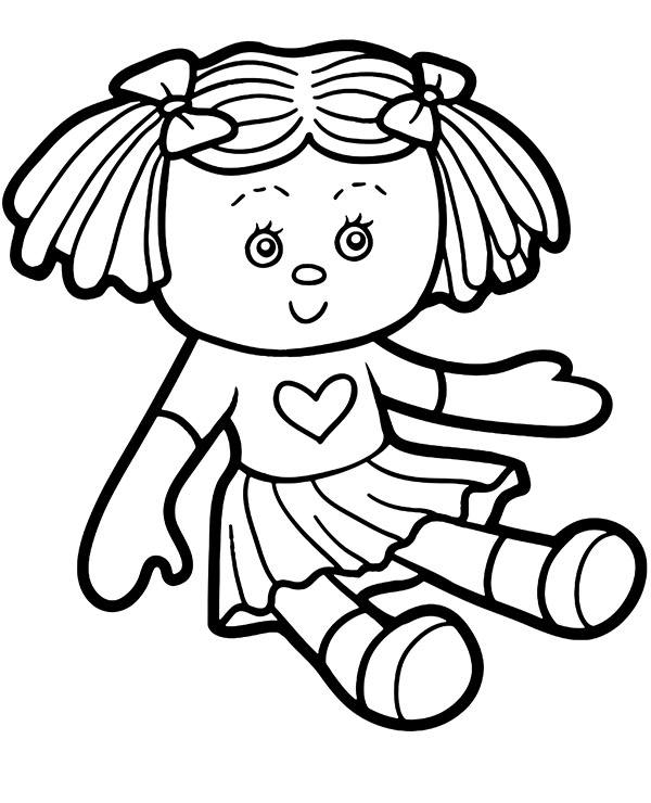 Printable Doll Coloring Pages Printable Doll Coloring Pages