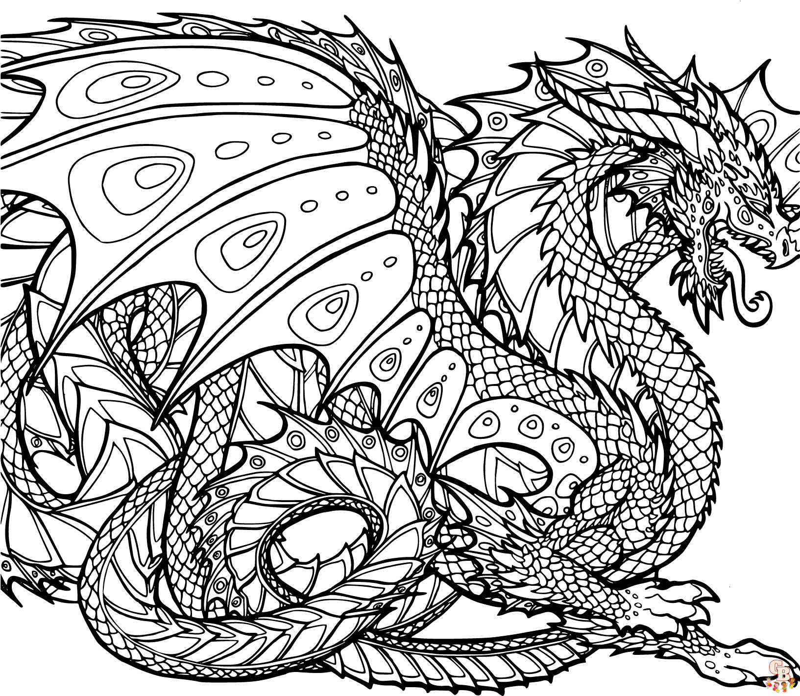Coloring Dragon Coloring Dragon