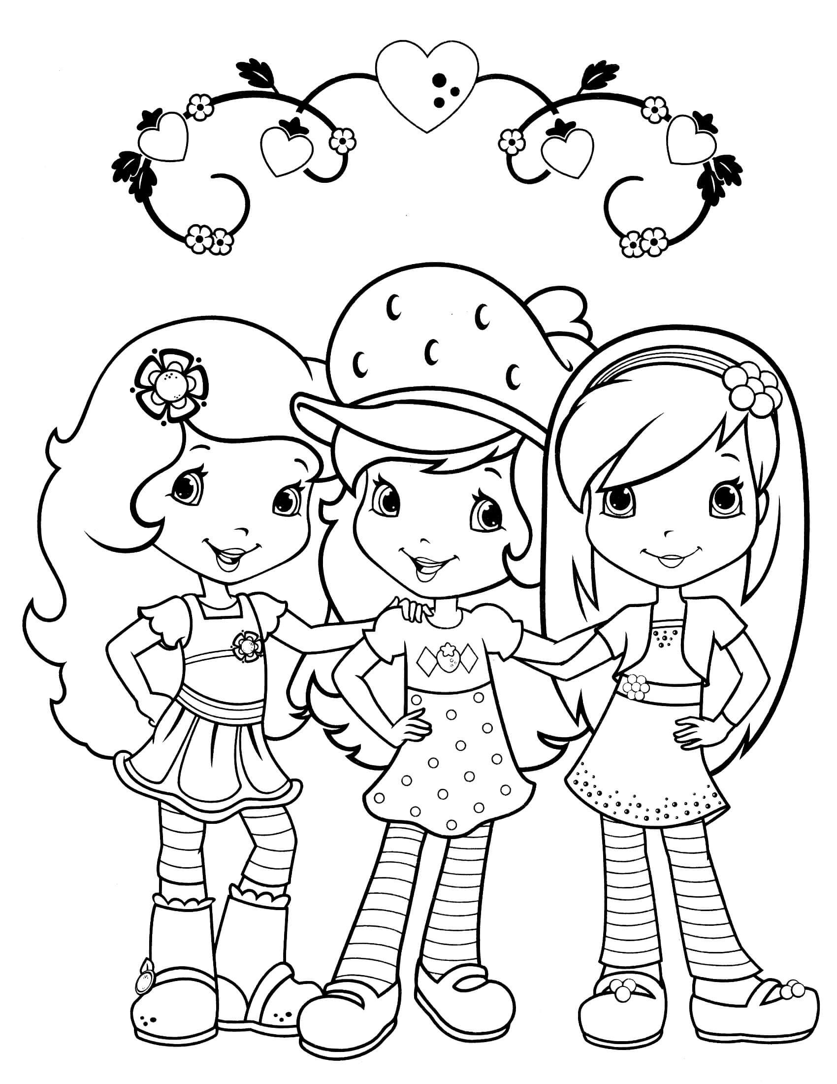 Coloring Hello Kitty Strawberry Shortcake Coloring Pa Vrogue Co