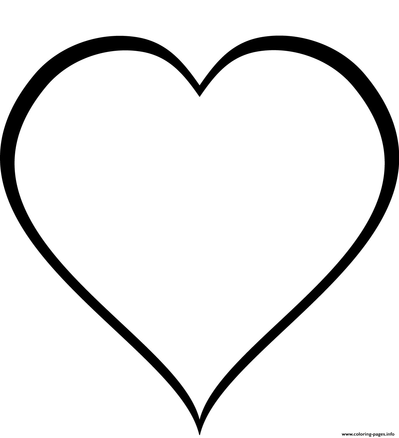 Coloring Of A Heart Coloring Of A Heart