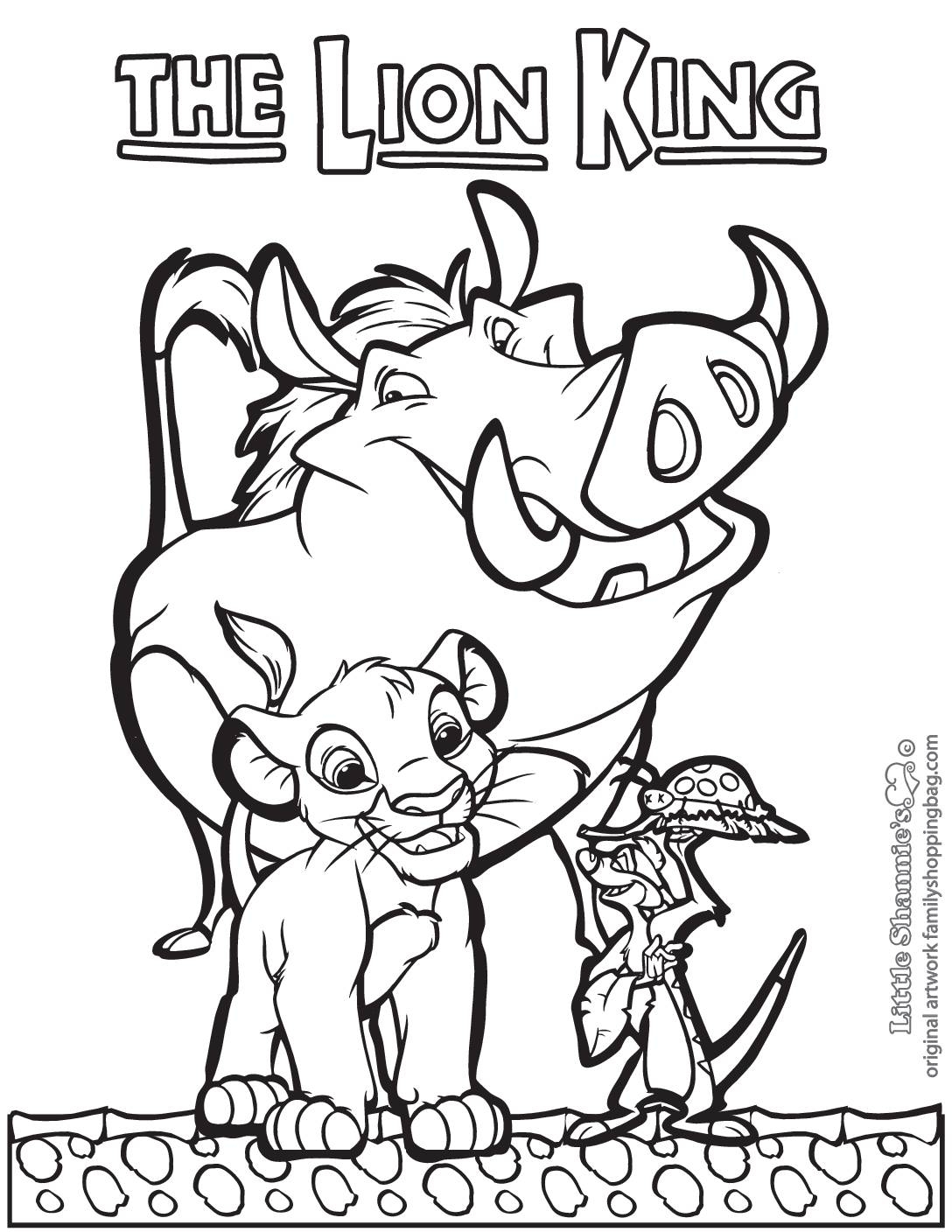 Coloring Page 4 Lion King Coloring Page 4 Lion King