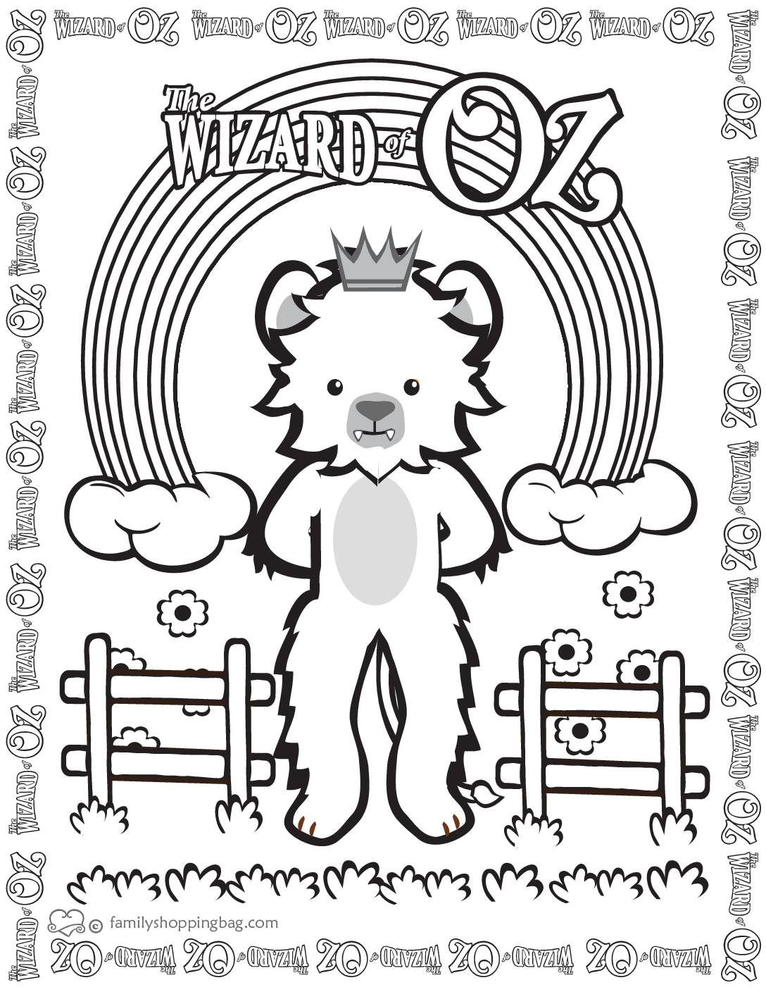 Easy Printable Wizard Of Oz Coloring Pages Easy Printable Wizard Of Oz Coloring Pages