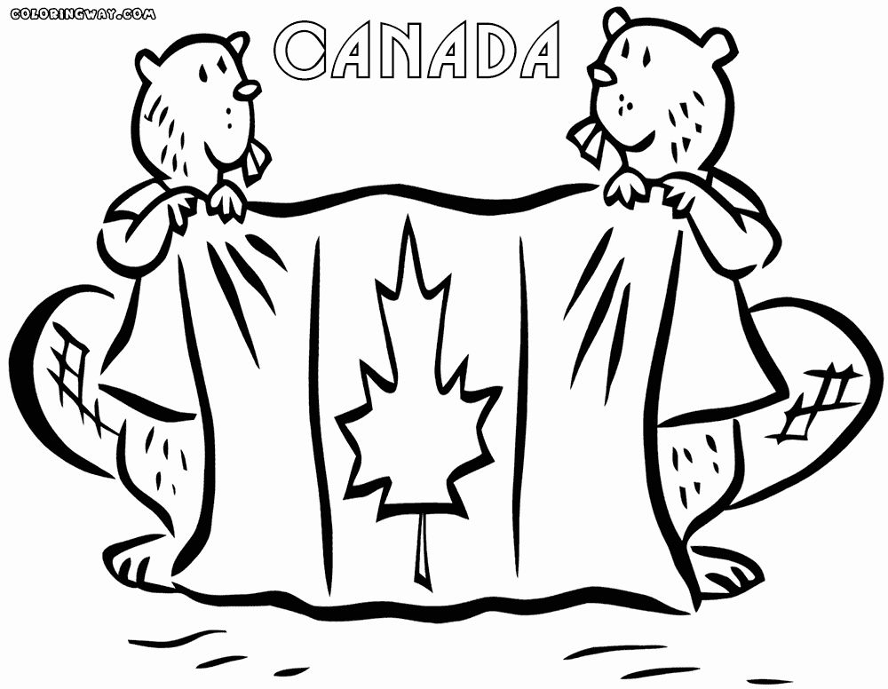 Coloring Page Canadian Flag Coloring Page Canadian Flag