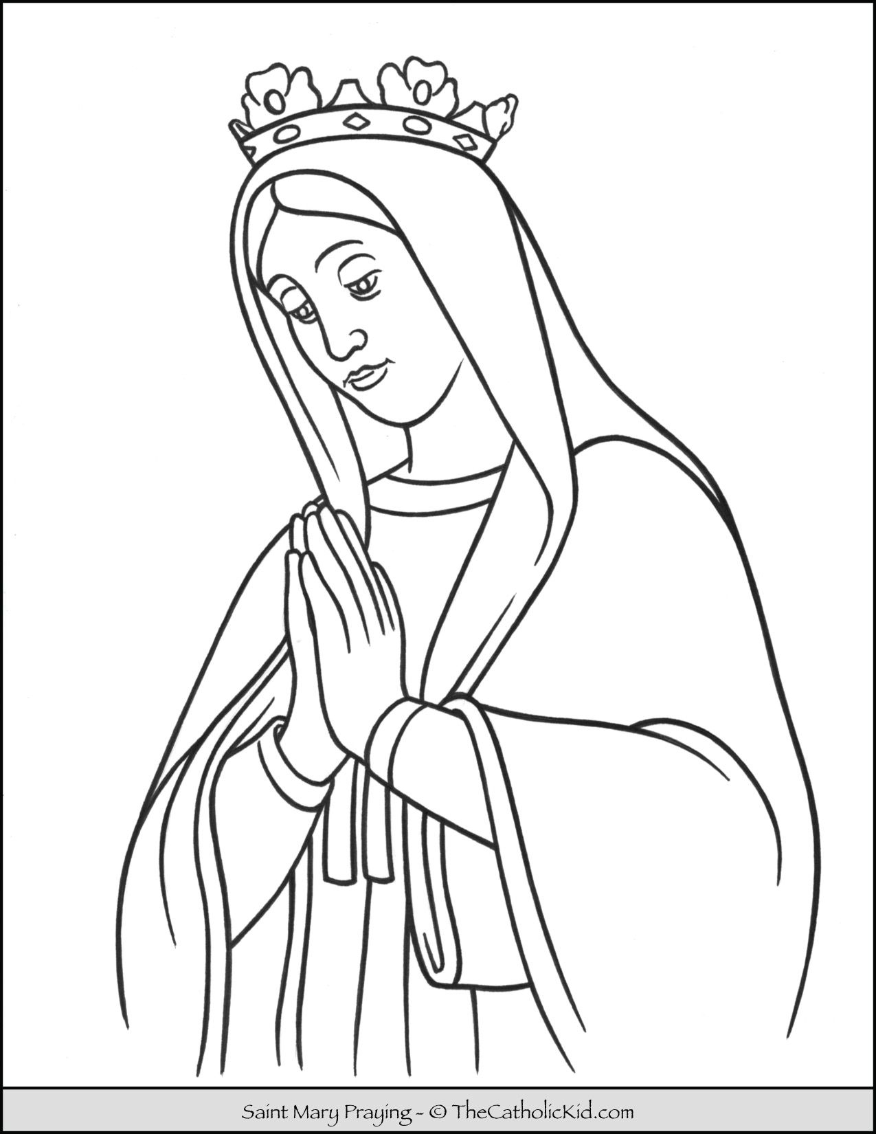 Coloring Page Mary Kidsworksheetfun Coloring Page Mary Kidsworksheetfun