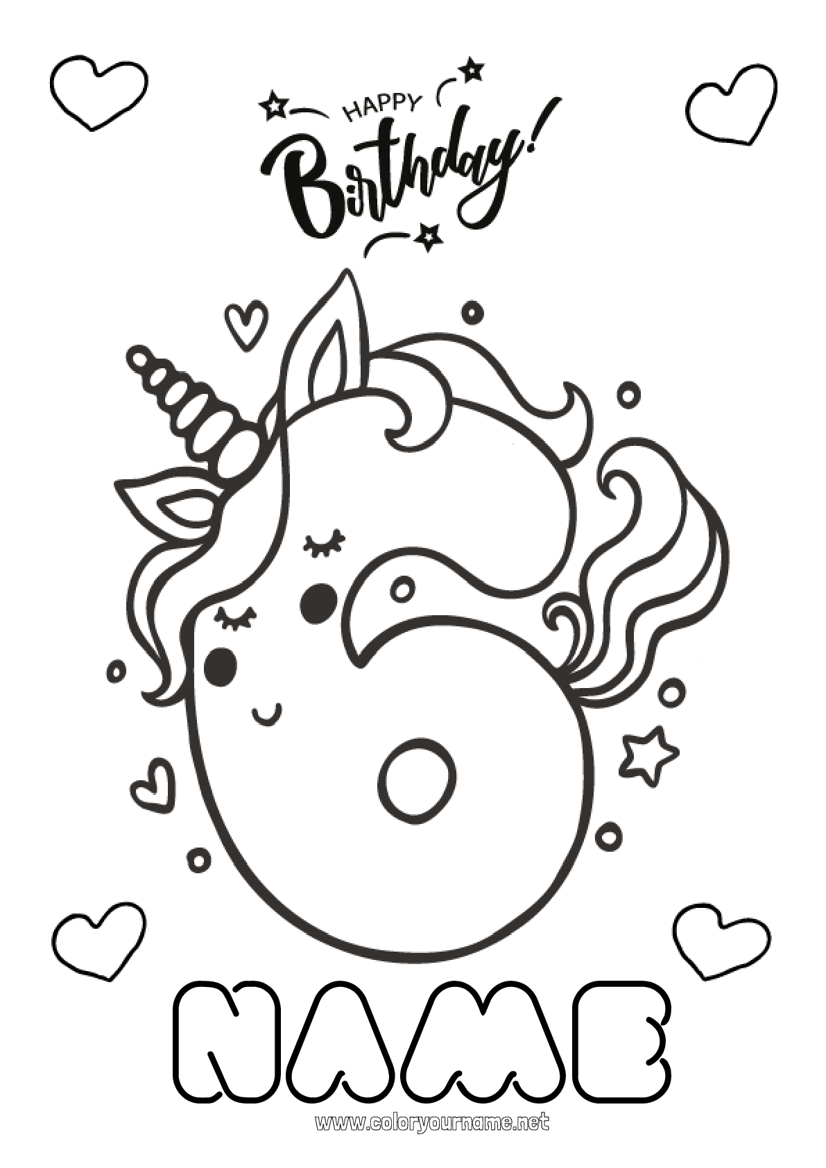 Coloring Page No 147 Birthday Number Unicorn Coloring Page No 147 Birthday Number Unicorn