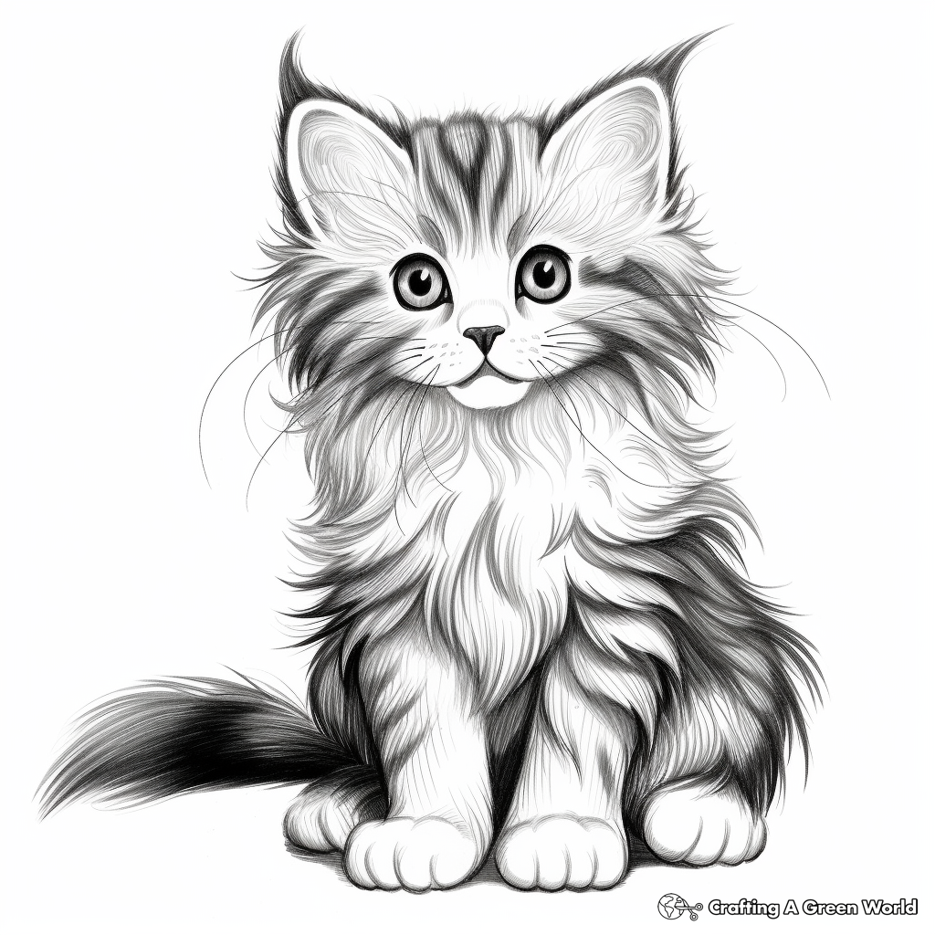 Coloring Page Of A Kitten Adorable Fun For Kids Coloring Page Of A Kitten Adorable Fun For Kids