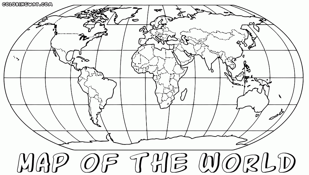 Coloring Page Of World Map Coloring Home Coloring Page Of World Map Coloring Home