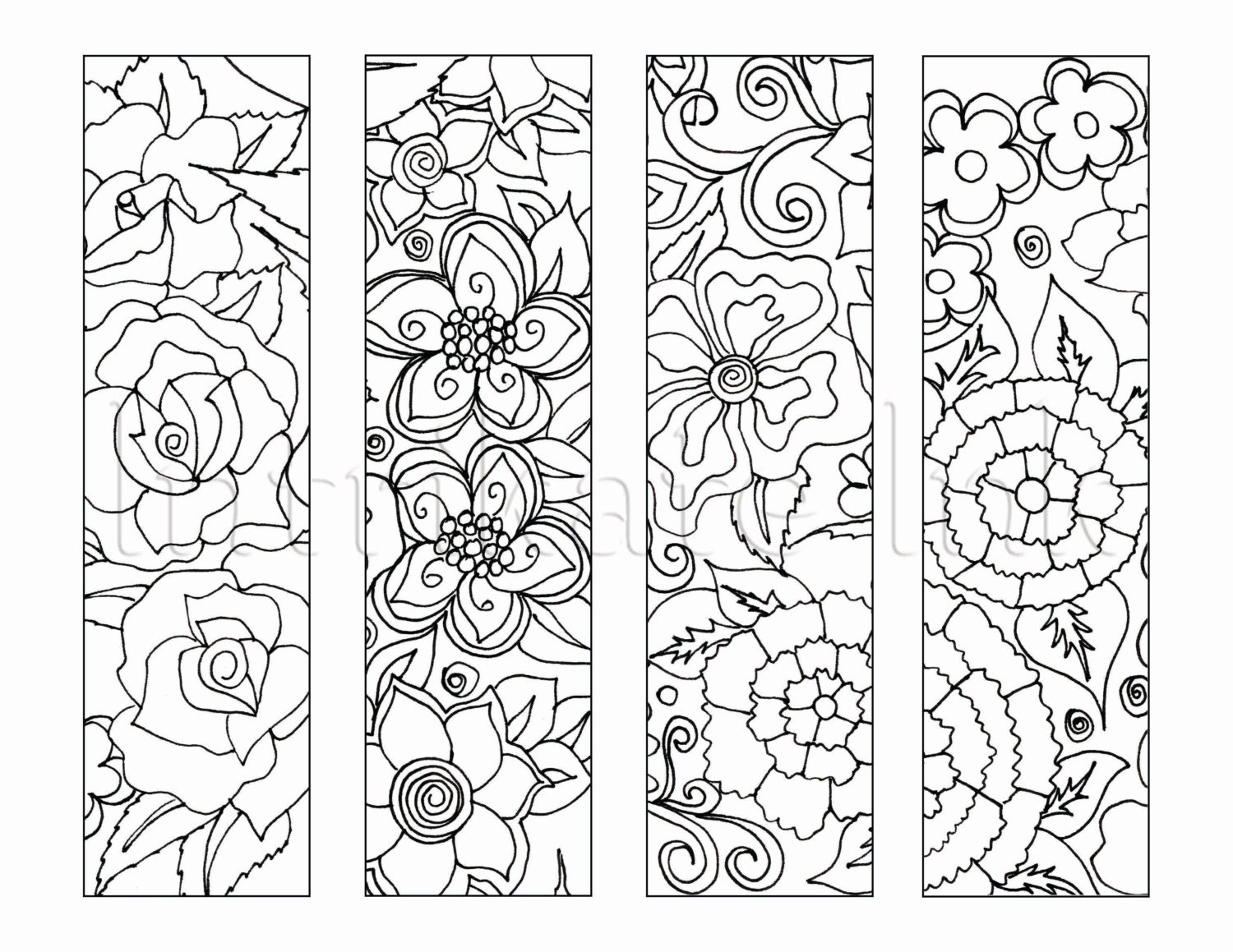 Coloring Page Printable Bookmark Coloring Pages Coloring Page Printable Bookmark Coloring Pages