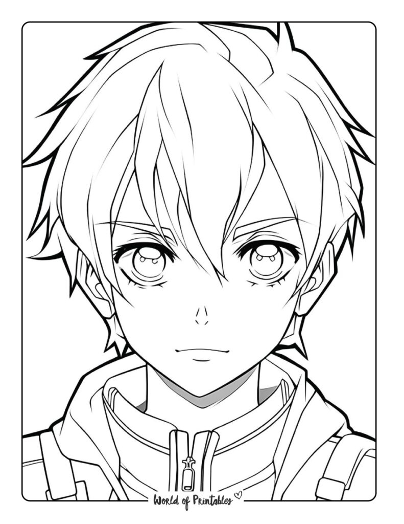 Anime Coloring Pages Free Printable Anime Coloring Pages Free Printable