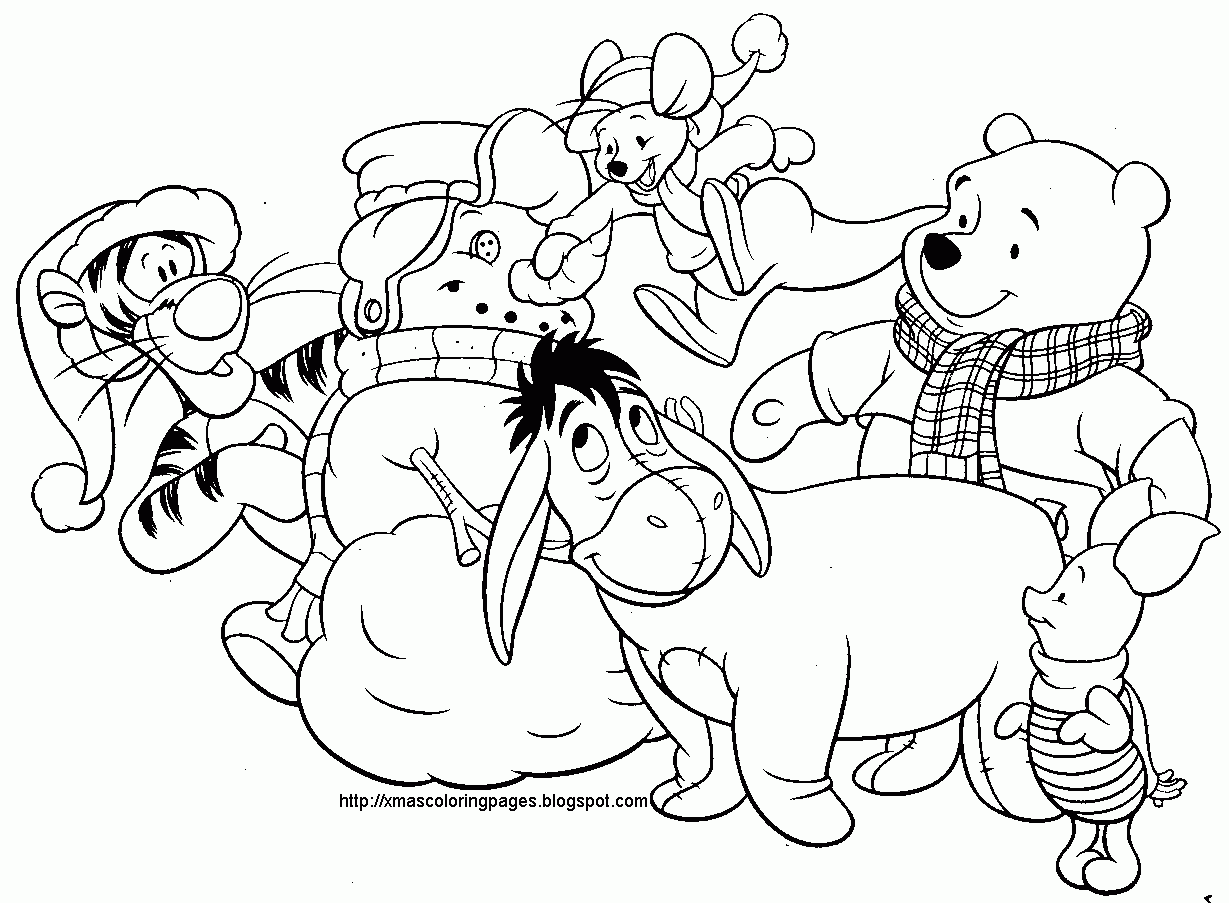 Printable Christmas Disney Coloring Pages Printable Christmas Disney Coloring Pages