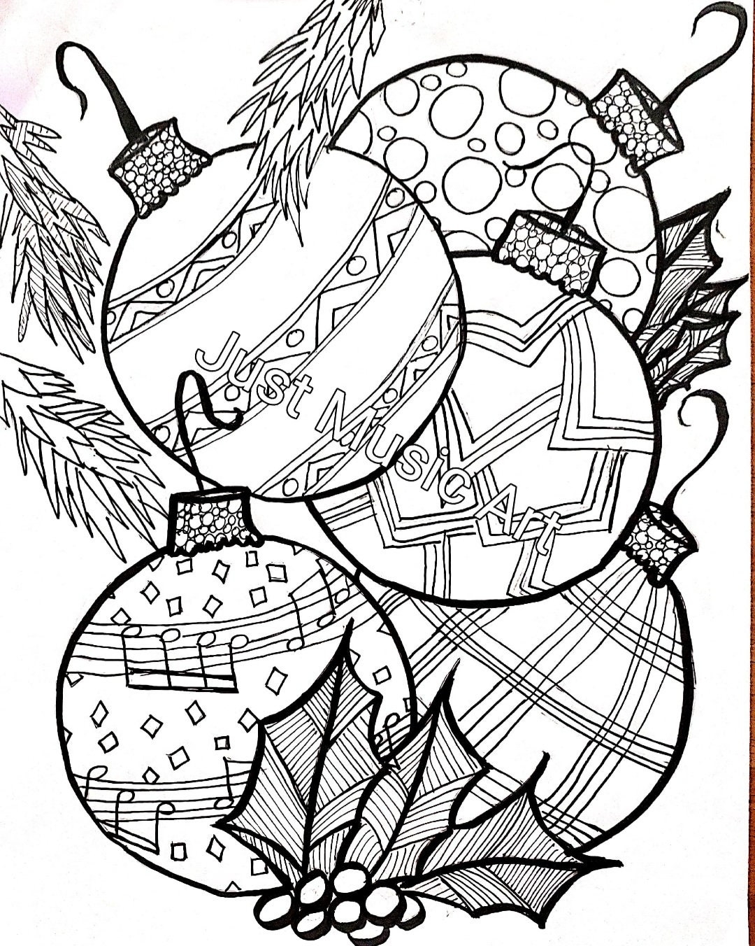 Coloring Pages Christmas Ornaments Coloring Pages Christmas Ornaments