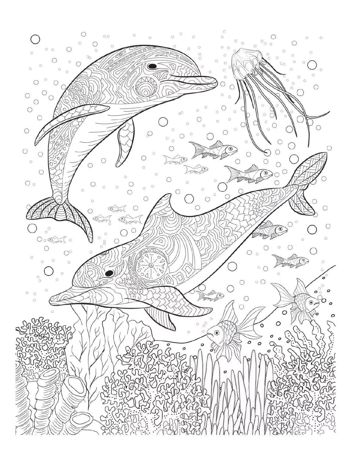 Coloring Pages Dolphins Printable Coloring Pages Dolphins Printable