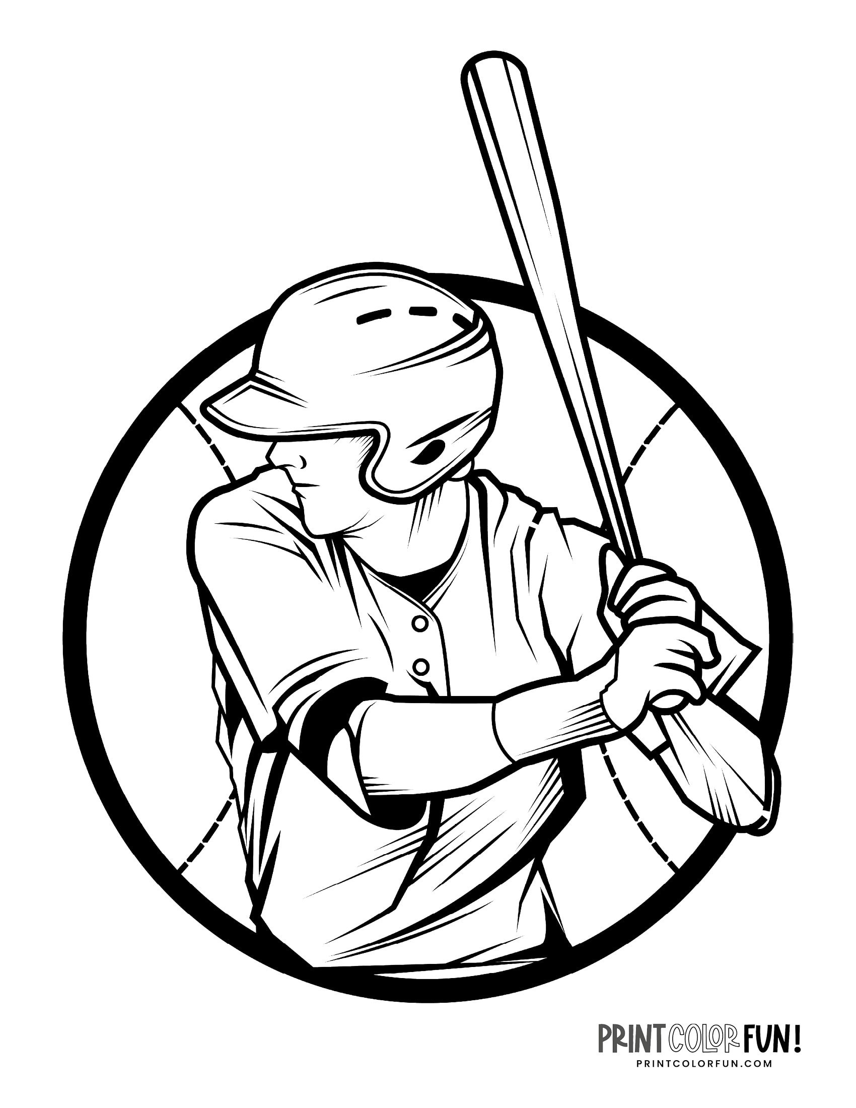 Coloring Pages For Baseball Coloring Pages For Baseball