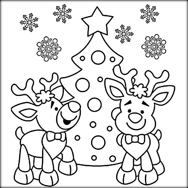 Coloring Pages For Christmas Reindeer At GetColorings Free Coloring Pages For Christmas Reindeer At GetColorings Free