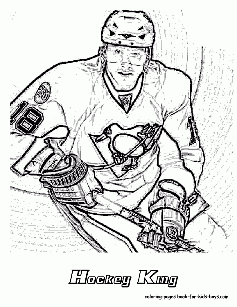 Coloring Pages Hockey Players Coloring Pages Hockey Players