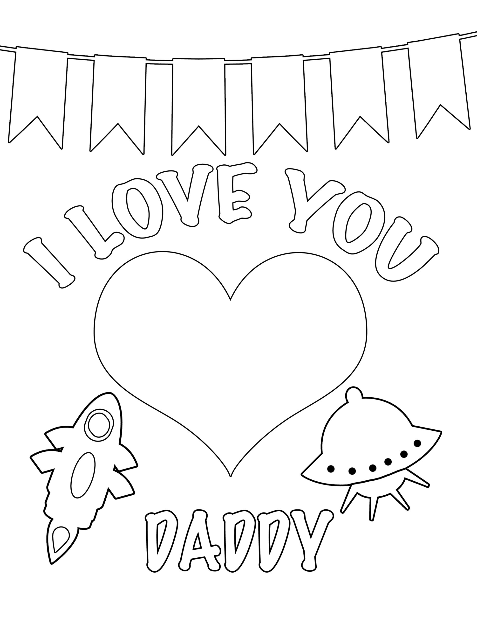 Coloring Pages I Love You Daddy Coloring Pages I Love You Daddy