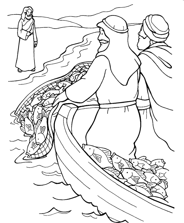 Coloring Pages Jesus Calls Disciples Bible Coloring Bible Coloring