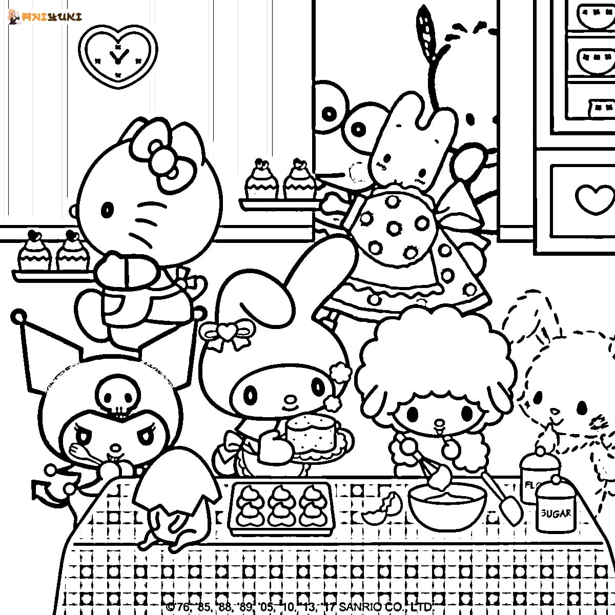 Coloring Pages Kuromi With My Melody Coloring Pages Kuromi With My Melody