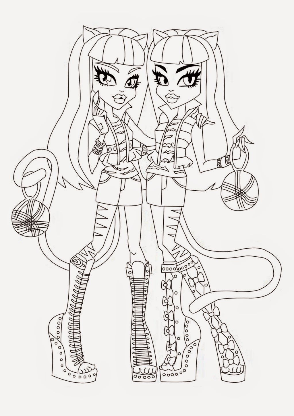 Coloring Pages Monster High Coloring Pages Free And Printable