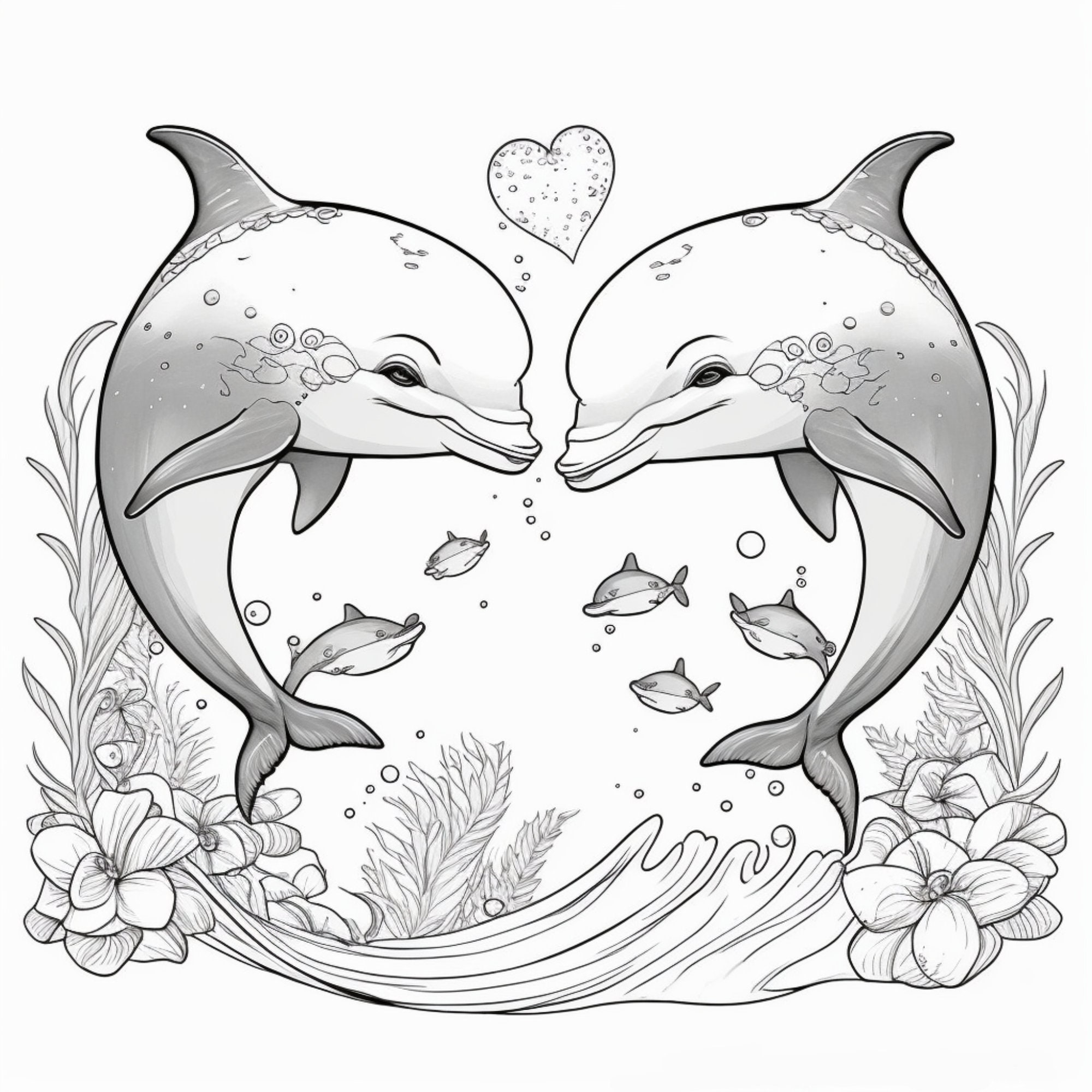 Coloring Pages Of Baby Dolphins Coloring Pages Of Baby Dolphins