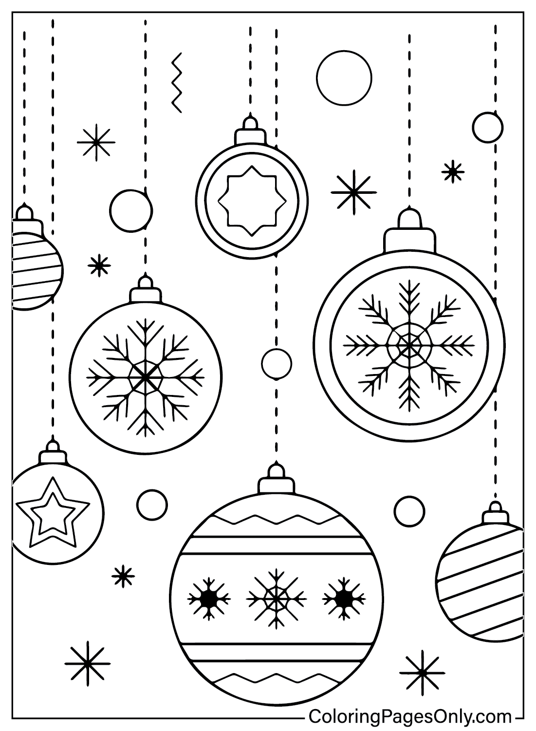 Coloring Pages Of Christmas Ornaments Free Printable Coloring Pages Coloring Pages Of Christmas Ornaments Free Printable Coloring Pages