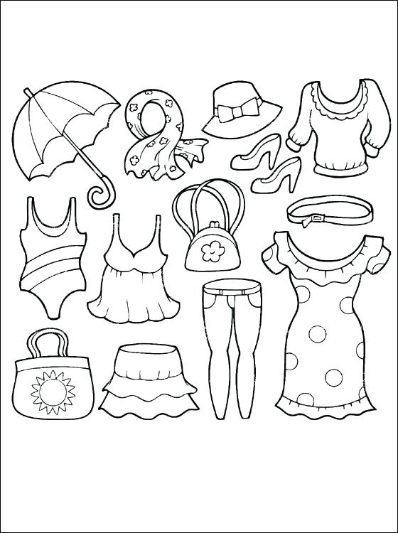 Coloring Pages Of Clothing Coloring Pages Of Clothing