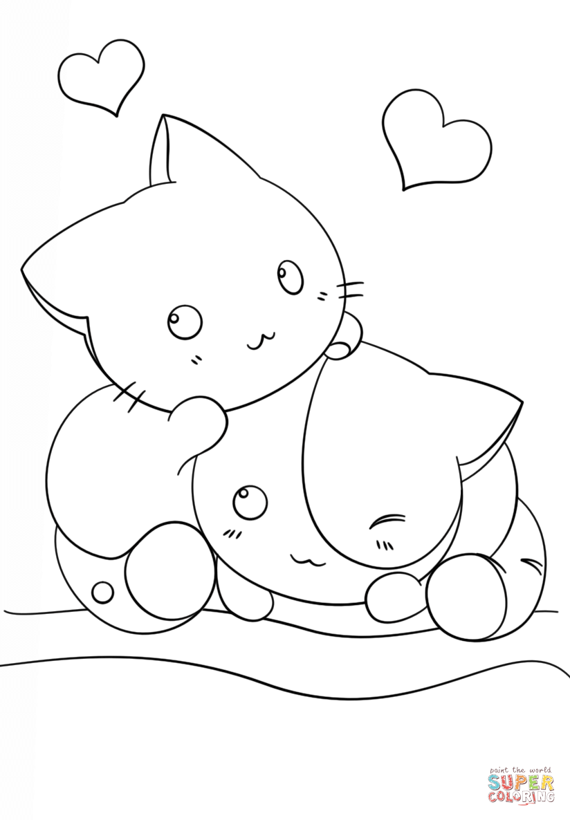 Coloring Pages Of Cute Kawaii Animals Coloring Home Coloring Pages Of Cute Kawaii Animals Coloring Home
