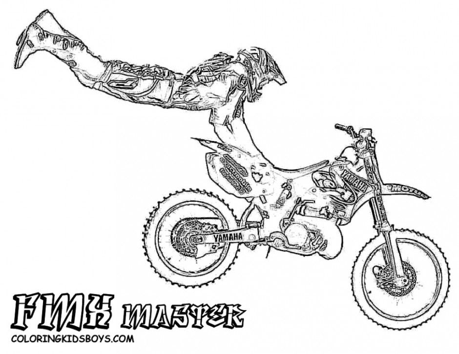 Free Printable Coloring Pages Of Dirt Bikes