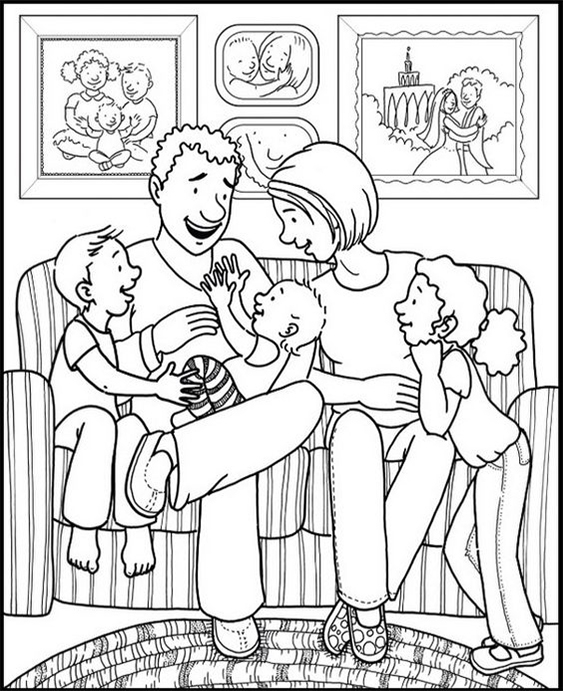 Coloring Pages Of Families Printable Coloring Pages Of Families Printable