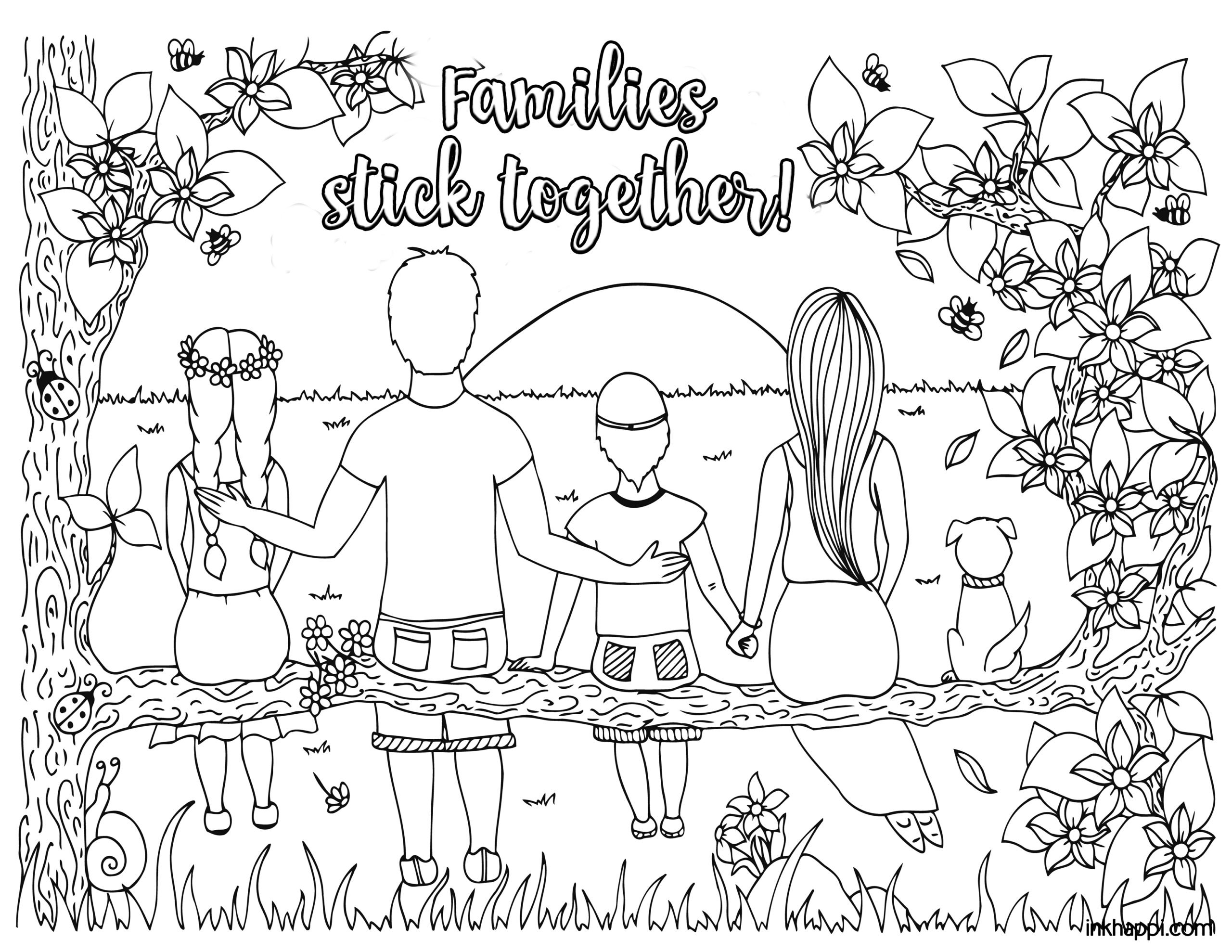 Coloring Pages Of Families Printable Coloring Pages Of Families Printable