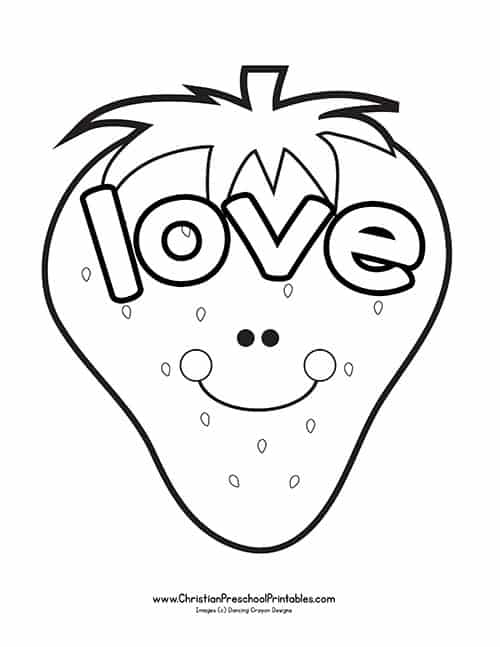 Fruit Of The Spirit Coloring Pages Free Printable