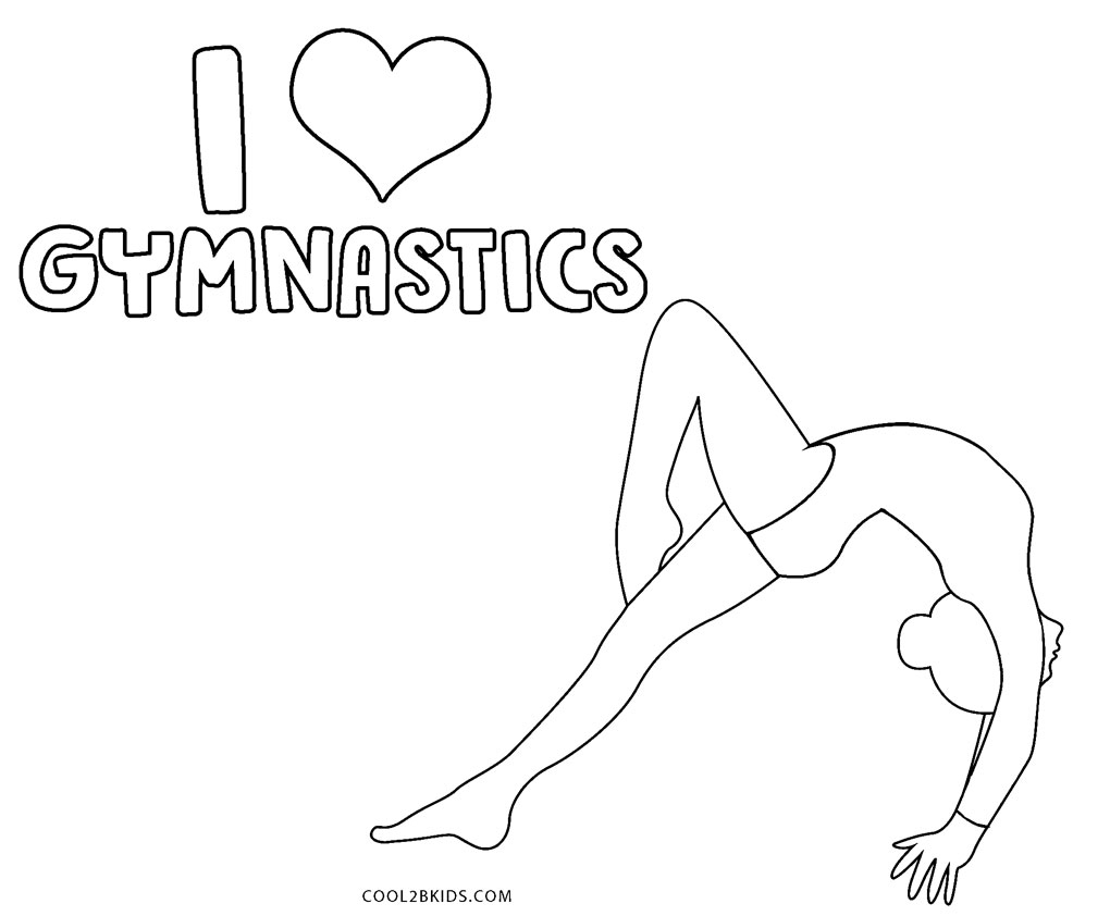 Gymnastics Printable Coloring Pages Gymnastics Printable Coloring Pages