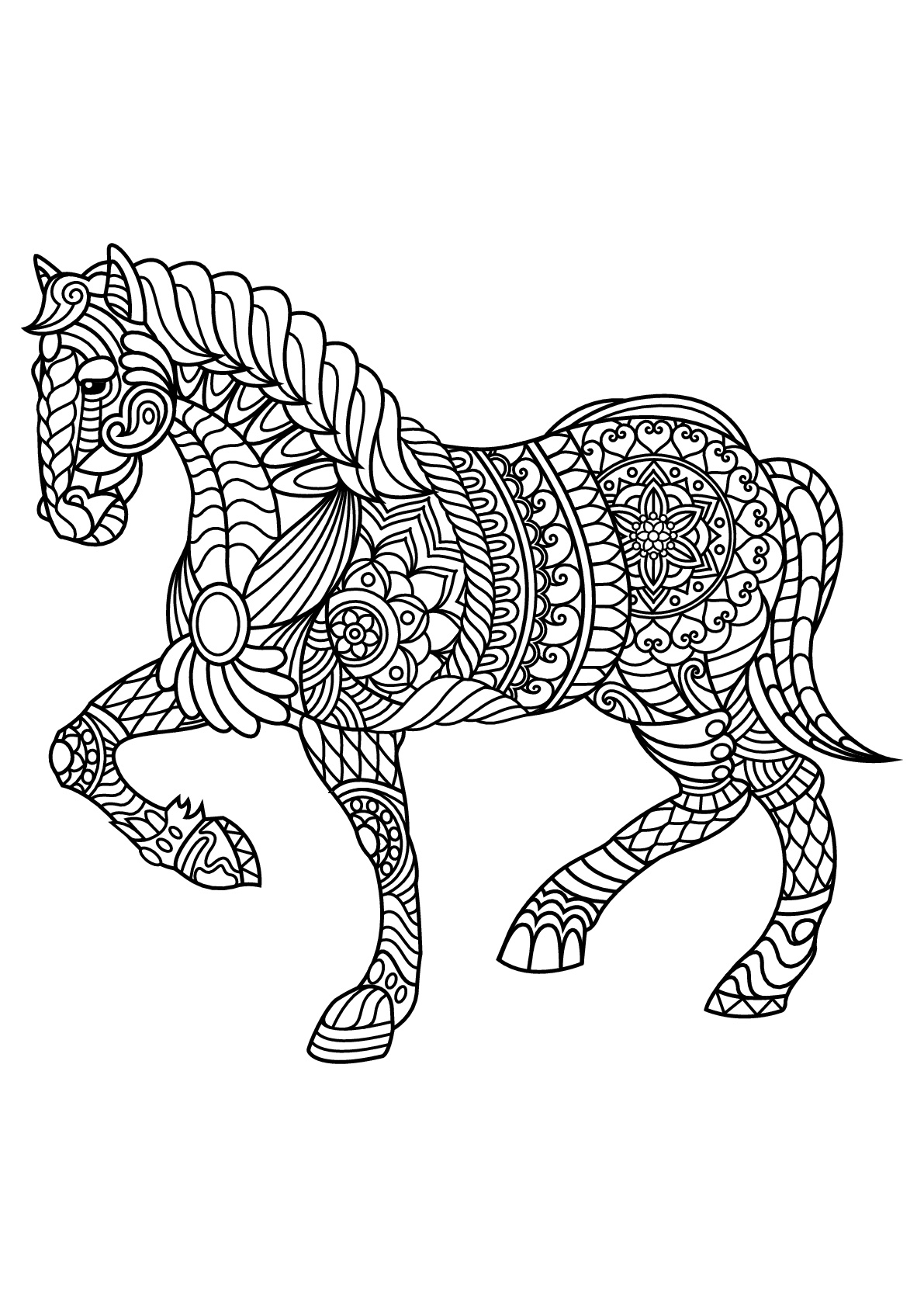 Coloring Pages Of Horses Printable Coloring Pages Of Horses Printable