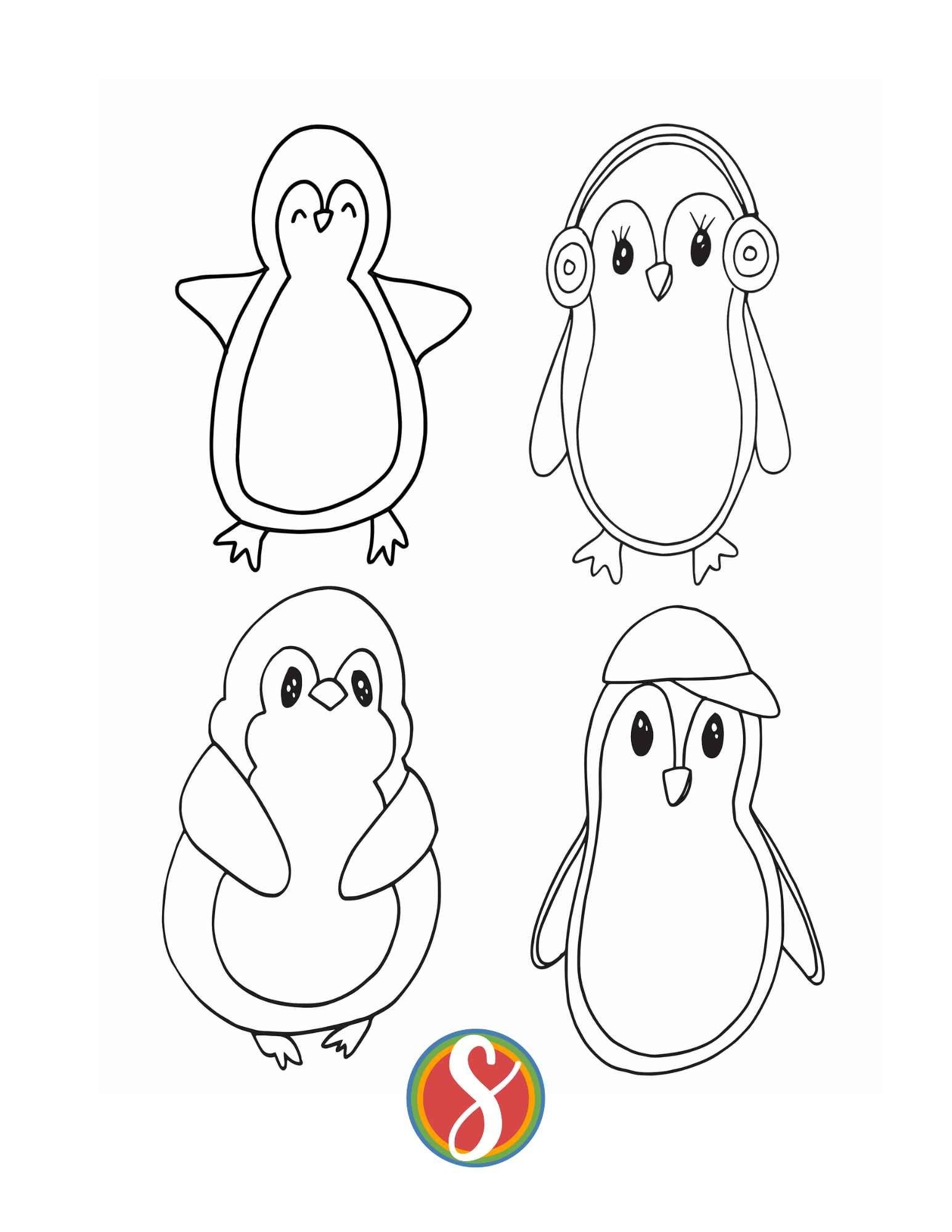 Coloring Pages Of Penguins Coloring Pages Of Penguins