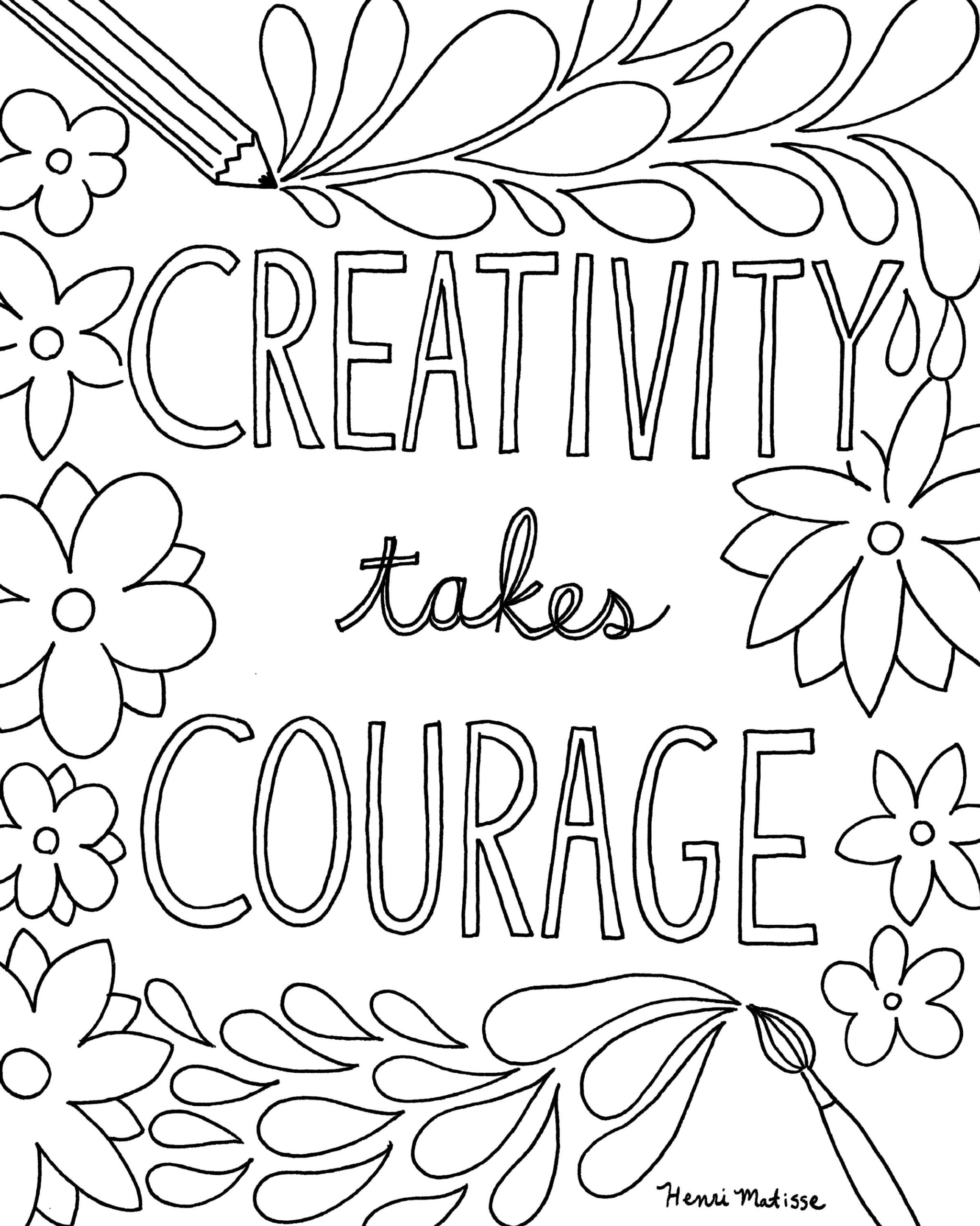 Coloring Pages Of Quotes